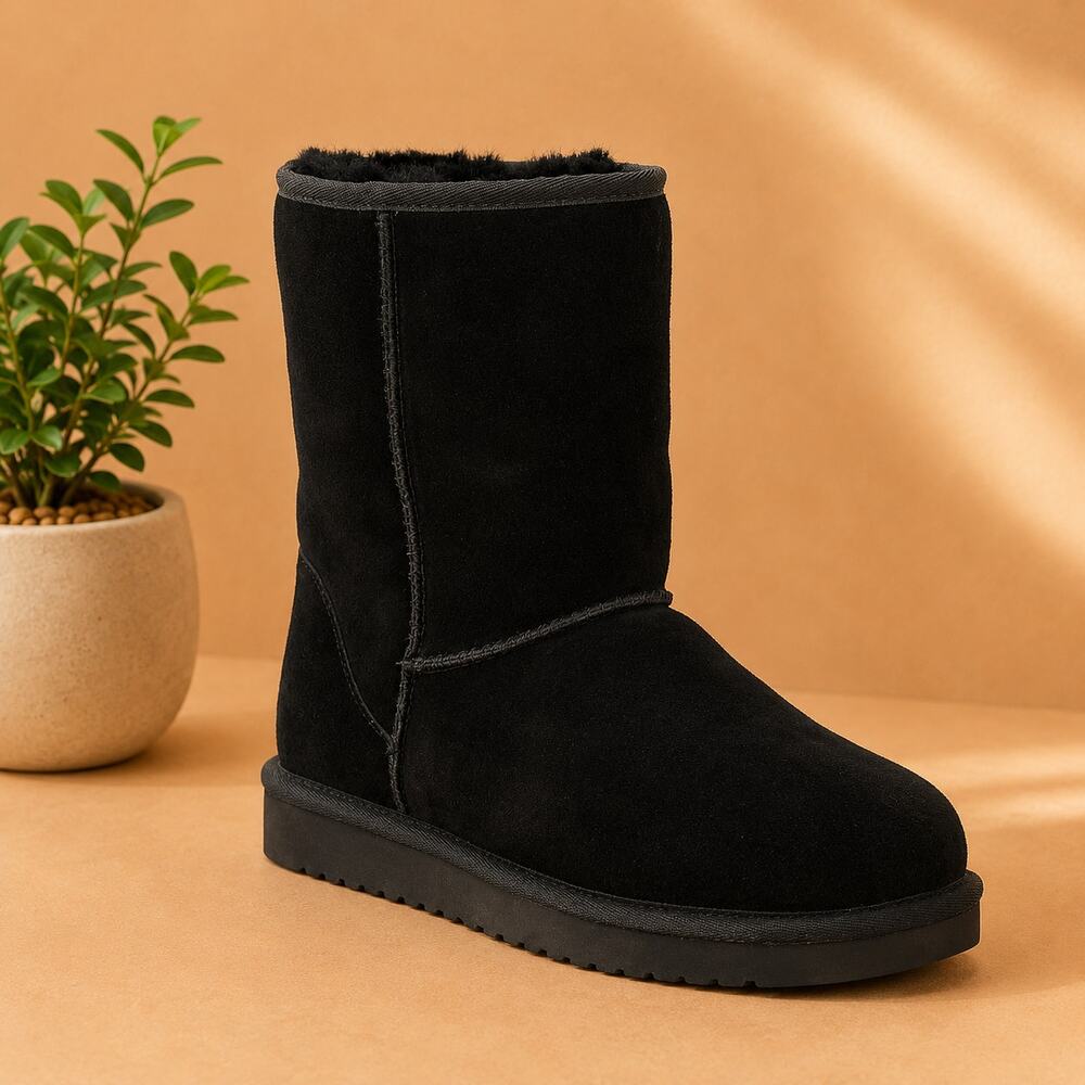 NWT  Koolaburra by UGG Koola Short Women's Fashion Boots Black Size 6 M US